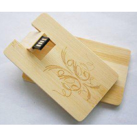 Wood credit card USB pendrives