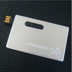 Metal business card USB drive with logo printing on both sides